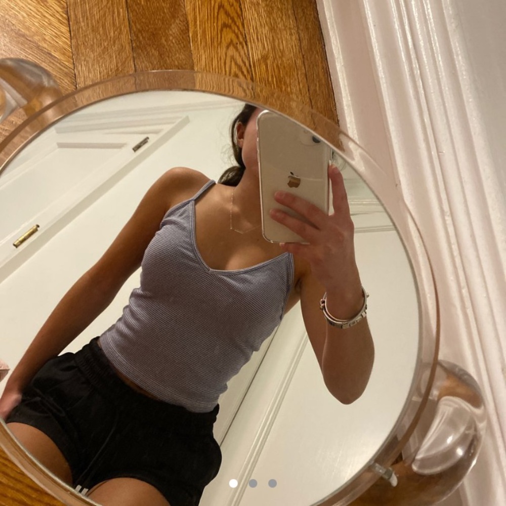 Blue & White Stripped Brandy Melville Tank Top